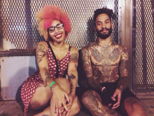 afrogrrrlxvx:  Stevis (thecruelbloom) and Kayla chronicles: part one.  Sweaty and gross after Foundation. 