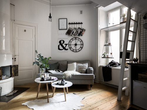 gravityhome:Industrial studio apartment | styling by Gärde & photos by Spinnell | same home diff