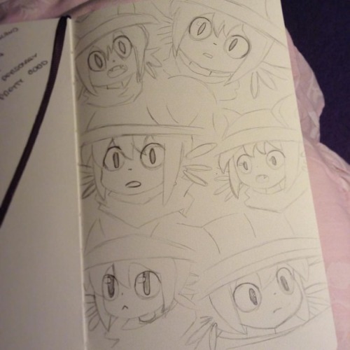 Ready To Be Inked And Watercoloured... The Page Of Niko! Niko Being A Character From The Game OneShot