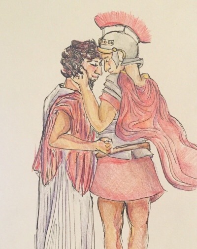 madqueenalanna:Beautiful art of Scipio Aemilianus and Polybius made for me by @clodiuspulcher!! I lo
