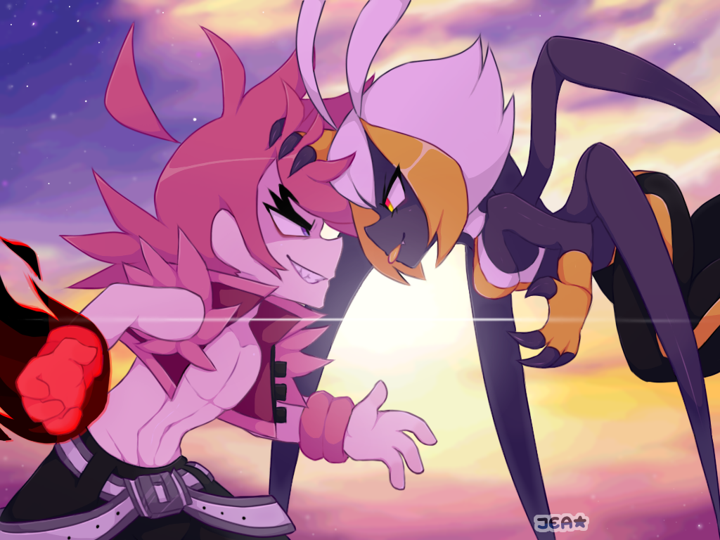 sprayjea:  “No holding back, ok?” Masa and Rad illustration ! I challenged myself