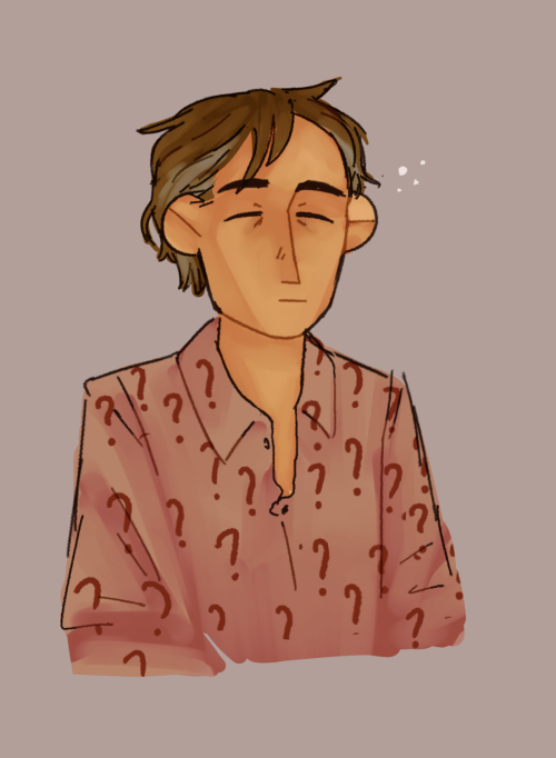 we had a Discussion about hershel in pijamas w a question mark pattern and who am i not to draw that