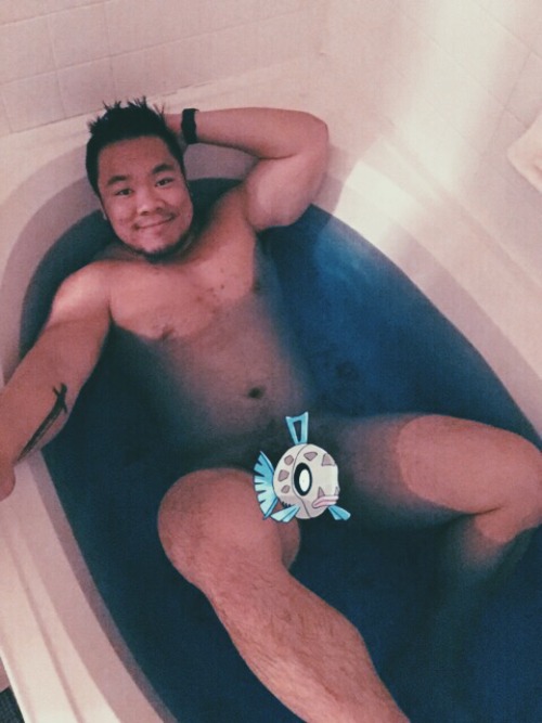 br00taldan:  wolpaw:  br00taldan:  The bath bomb nuked the water ocean blue and there were bits of seaweed and it smelled so good 🛁💣🌊 ft magikarp and feebas 🐟🐠🤓  Such a cute beefcake  I like being called a beefcake heheh :3