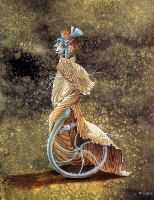 Fantastic animal, 1959, Remedios VaroMedium: gouache,cardboard