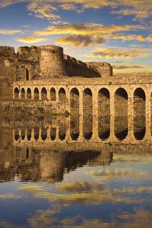 Entrance to the Venetian Fortress of Methoni, Greece.