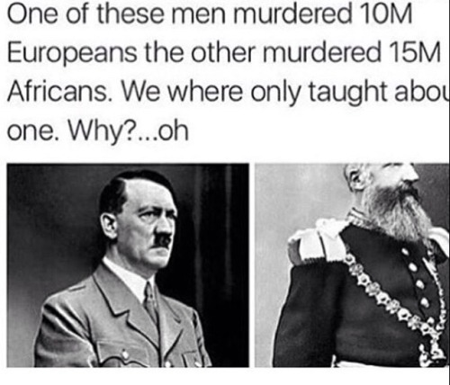 tikkunolamorgtfo:  guilt-a-fish:  tikkunolamorgtfo:  wldybbuk:  wldybbuk:  binamutakala:  Motherfucker stop comparing genocides. I a Congolese person whose family lived during the Congo Free State is telling your Mexican self to fuck off with this shit.