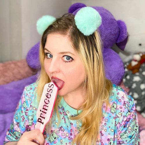 Repost of @ddlg_kittykat modeling off our 8-inch Felicity princess paddle & Mochi’s Galaxy