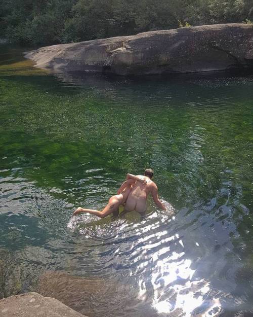 sunshineandhealth:  naturalswimmingspirit: naked.in.nature And we frolicked, and we laughed, and we frolicked some more. 🤷Myself and @vancitybar acting like children on Vancouver Island - naked swimming is by FAR the best.  ☮ Peace, love, and nudity!