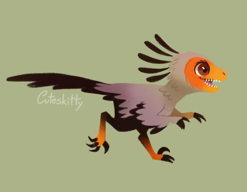 cuteskitty:Some dino birbs I doodled a long time ago but finished recently Support me on: ko-fi / tw