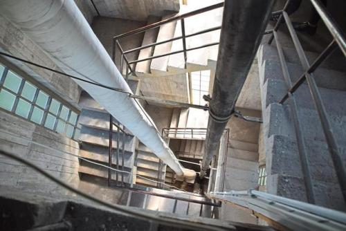 Staircase of water tower, Warendorf, 1934