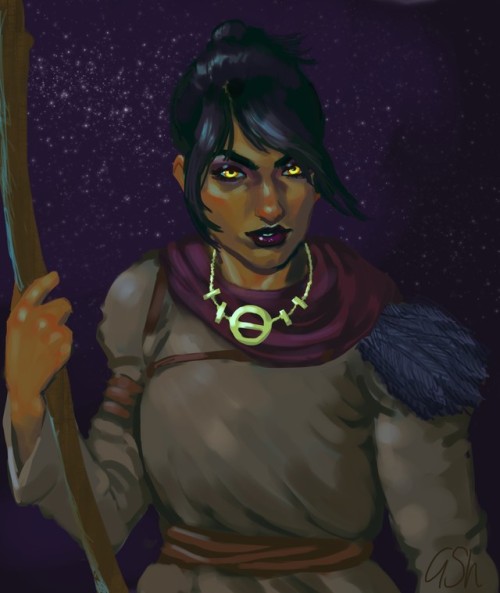 gemshee:i was shocked and appalled to realise i hadnt drawn morrigan yet