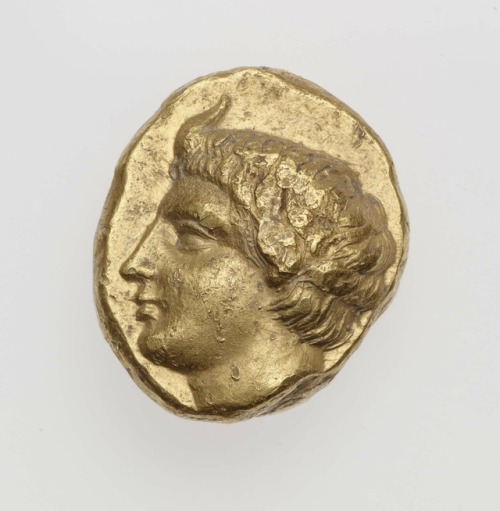 didoofcarthage: Stater of Lampsakos with head of Pan (obverse) and Pegasus (reverse) Greek (minted a