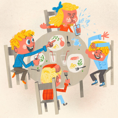 The kids table. Where the food is just as delicious and the conversation never turns to politics. 