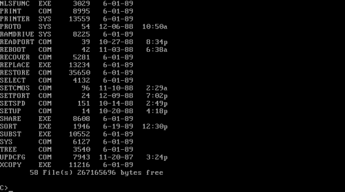 ms-dos5: C:\