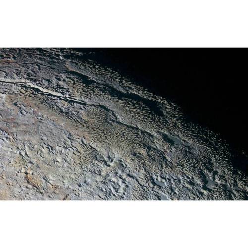 Pluto’s Snakeskin Terrain #nasa #apod    #pluto #snakeskin #terrain #Mountains #tartarusdorsa #plutonian #landscape #newhorizons #dwarfplanet #solarsystem #space #science #astronomy