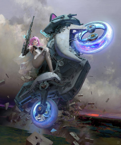 this-is-cool:The mind blowing sci-fi and fantasy themed digital creations of Ruan Jia - www.