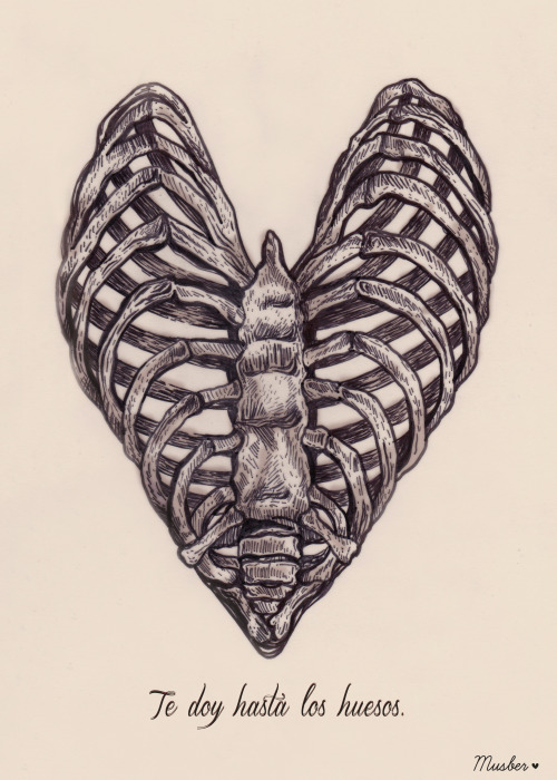 eatsleepdraw:  “Te doy hasta los huesos”http://musberina.tumblr.com/
