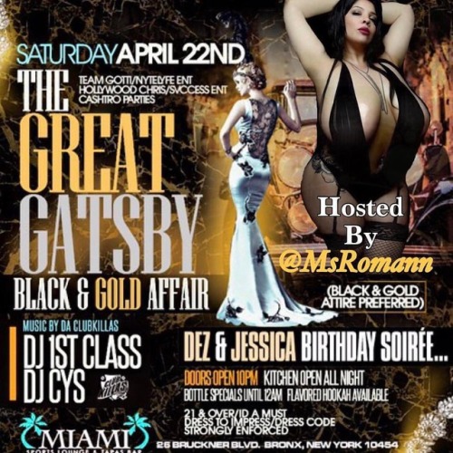 Ohh snap.. your chance to meet @msromann ・・・ I’m so excited!! next sat, April 22nd, I’m celebrating my birthday & hosting @miamiloungebx w @teamgotti_ & @deziree327 So get ready & bring your sexy attire for the nights soiree
