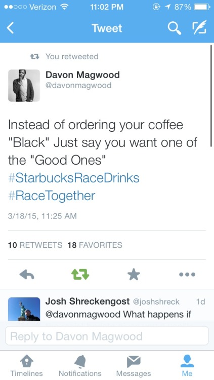 onlyblackgirl:No one is buying Starbucks “Race Together” bullshit. 