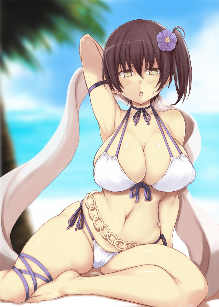 caskitsune:  夏の終わりに・・【加賀さんビキニ絵】 | jema※Permission
