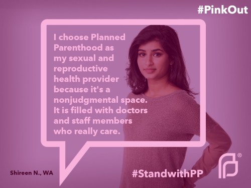 thatwhiteshameremu:  blkoutqueen:  plannedparenthood:  Today we’re turning the world PINK in a massive show of strength and solidarity for reproductive health and rights. Share your #PinkOut selfie and let us know why you stand with Planned Parenthood!