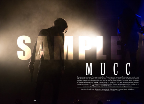 Special Interview of MUCC in the next issue of VYPER Japanese Music Mag !Revelations about the 20th 