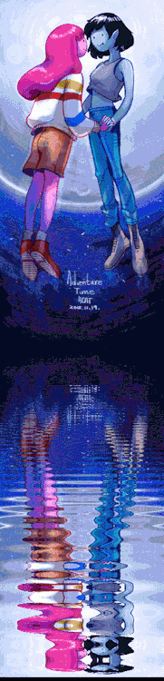 【Adventure Time】  Bonnie and Marceline ヾ(*´∀｀*)ﾉwatereffect：www.watereffect