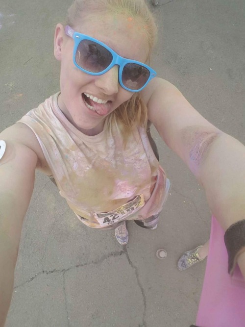 Some color me rad fun. My first 5k!