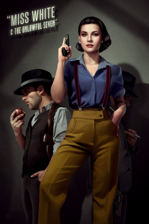 adventurelandia:Noir Princesses by Ástor Alexander I love these.