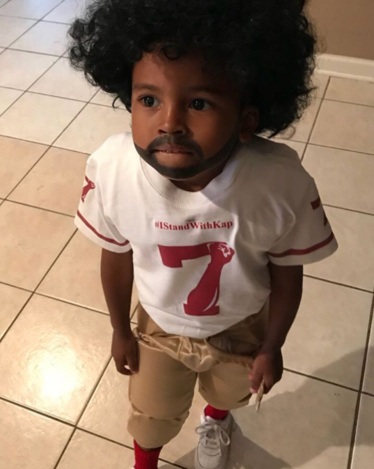 rebellloudwiththecrowd:  Kids have a beautiful role model to look up to. Kaepernick