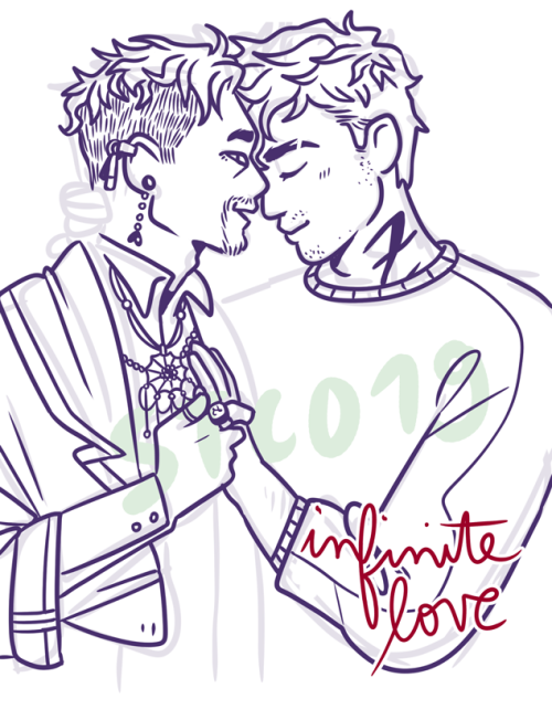 Work In Progress of a little Malec hug I vibed to&hellip; should I finish it??? would anybody be