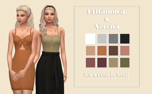 britannica top &amp; verona dress          - its been a while since i’ve made cc, im a lil rustybrit