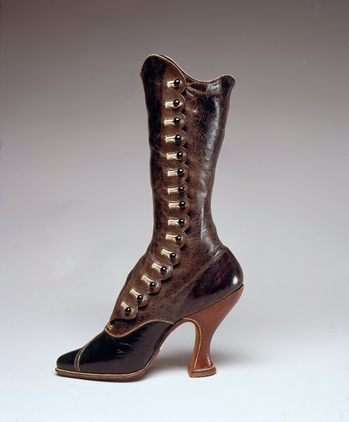 steampunktendencies: Jack Jacobus, Ltd., boot, leather, circa 1900, Austria, gift of Victoria and Al