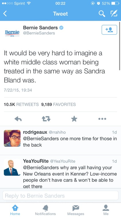 crazyykenziee: SHOUT OUT TO 2016 PRESIDENTIAL CANDIDATE BERNIE SANDERS FOR USING HIS POSITION OF POW