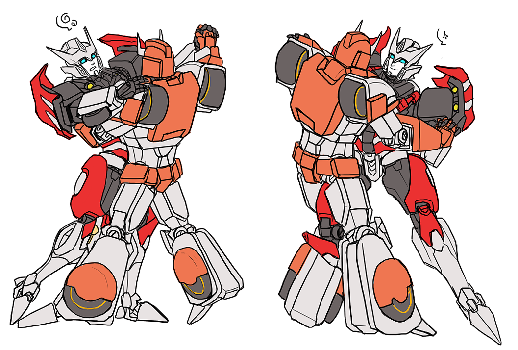 strawberrieninja:  alfheimr:  graceful warrior drift &amp; clunky old medic ratchet
