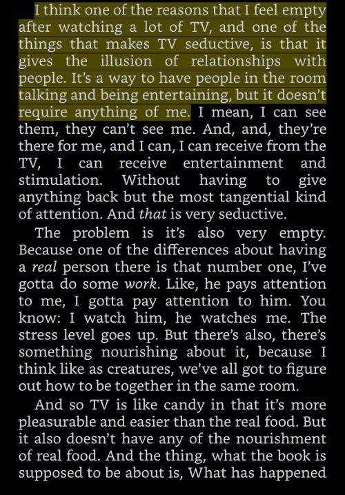 emmastory:David Foster Wallace correctly predicts Netflix binging in 1996.Everyone’s experience of t