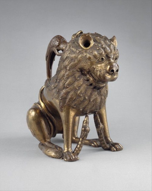 the-met-art: Aquamanile in the Form of a Lion, Robert Lehman CollectionMedium: Bronze; binary copper
