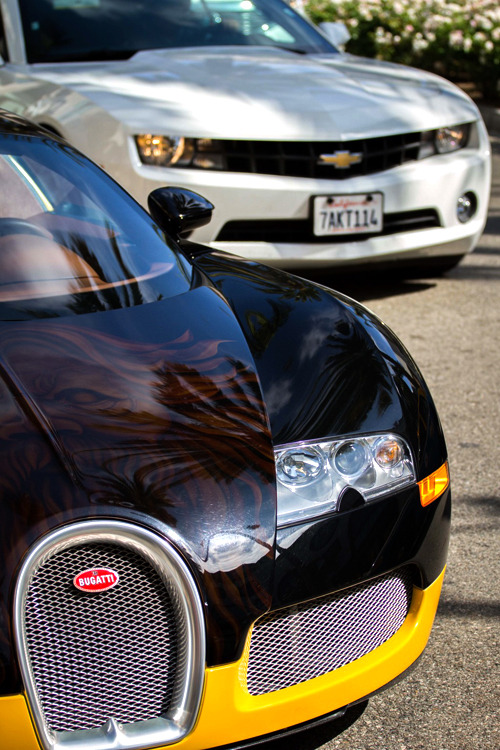 atlasofvanity:  Veyron x Camaro || Source || Atlas 