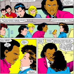 1407-graymalkin-lane:  Kitty’s “friends” end up being the people who attacked Charles and planned to murder him Uncanny X-Men #196, August 1985 