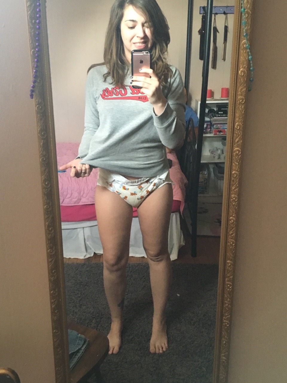 badlilblubunny:  I was only a tad bit wet this morning when I got up. I feel like