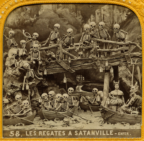 Part of Les Diableries stereoscopic series, Paris, early XX cent.