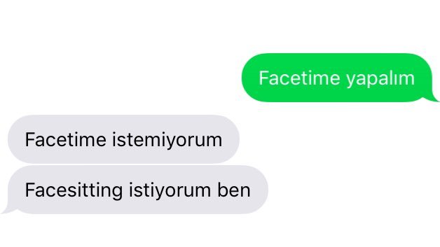 Facetime istemiyorum...