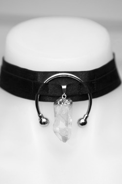 vomitus-creeper:  tealecoco:  &ldquo;TRIPLE GODDESS&rdquo; Choker now available online at www.tealecoco.com  ^follow my brands tumblr