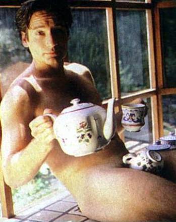 cheesewhizexpress:  mattmassacre666:  Vintage David Duchovny Wearing Tea Cups naked