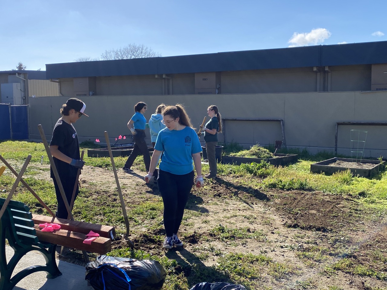 This weekend, Scouts from Troop 318 gathered at Donald Graham Elementary School to help a neighboring Girl Scout with her Gold Award project!