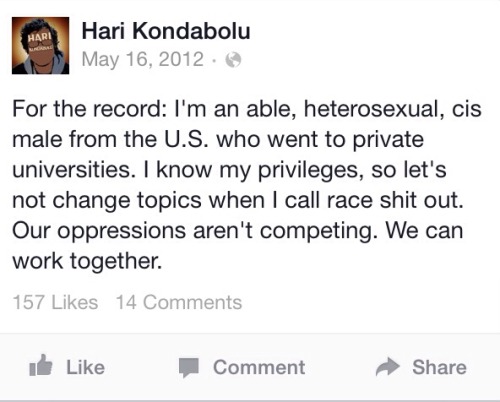 Porn photo harikondabolu:  dearnonacepeople:  Hari Kondabolu