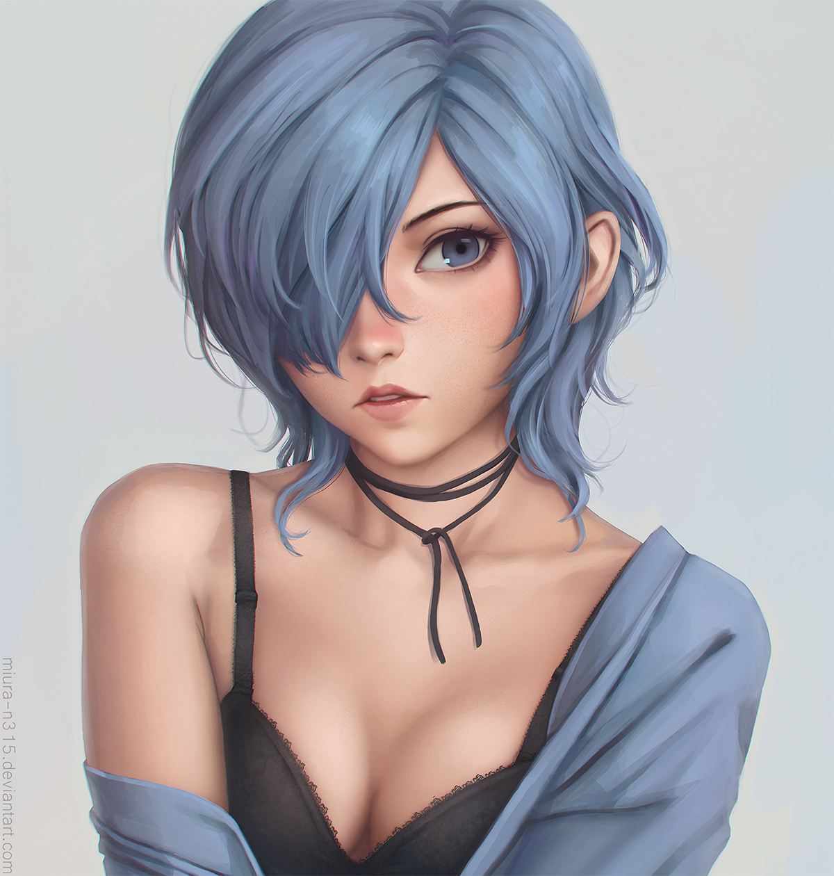 rarts:  Beautiful anime girl Kirishima Touka: Tokyo Ghoul digital art  [Artist: