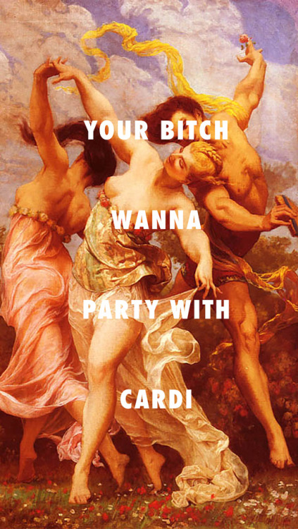 CARTIER BARDI IN A RARIThe amorous dancers, Gustave Boulanger / Bartier Cardi, Cardi B ft. 21 Savage