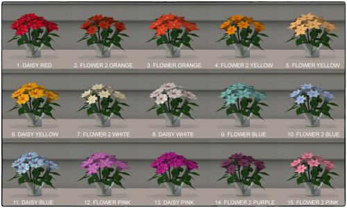 Table Centerpiece RecolorsRecolors for the Assorted and Rose Centerpiece Bouquets.Download @MTS