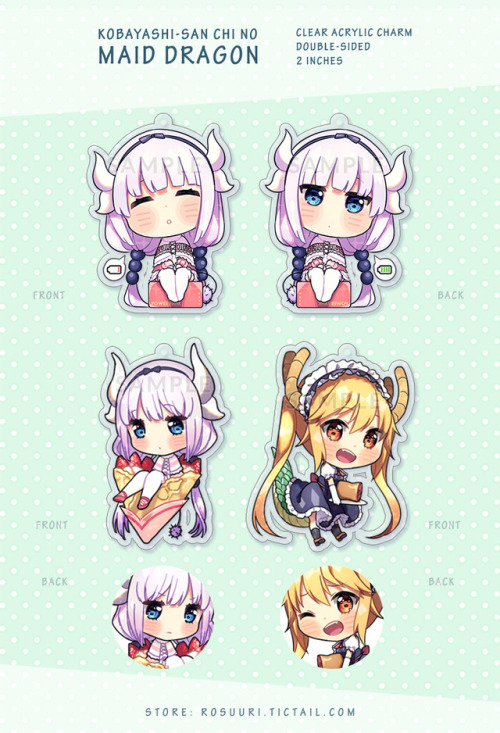 Various keychains and acrylic stands are restocked \ o / Store - rosuuri.tictail.com